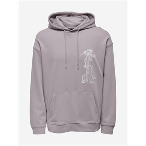 Light purple men's sweatshirt ONLY & SONS Pink Panther - Men