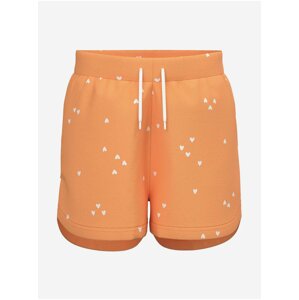 Orange Girly Patterned Shorts name it Henny - Girls