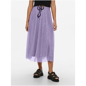 Purple ladies midi skirt ONLY Tinga - Ladies