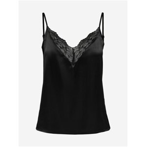 Black Women's Satin Top ONLY Victoria - Women