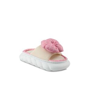 Esem Slippers - Beige - Flat