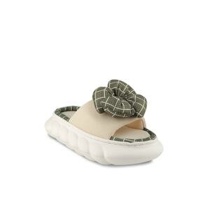 Esem Slippers - Beige - Flat