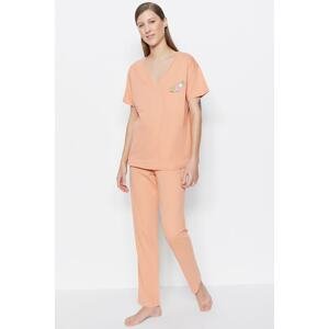 Trendyol Pajama Set - Pink - Graphic