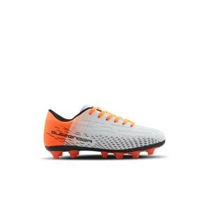 Slazenger Score I Krp Boys Football Boots White/Orange