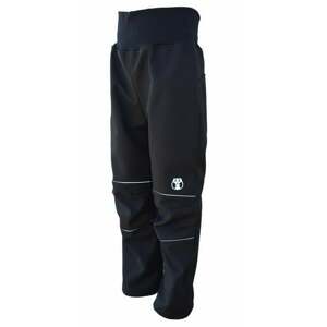 Softshell trousers - black-reflective