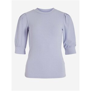 Light purple women's ribbed T-shirt VILA Felia - Ladies