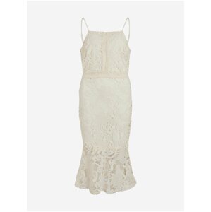 Creamy Women's Lace Midishdresses VILA Capella - Ladies