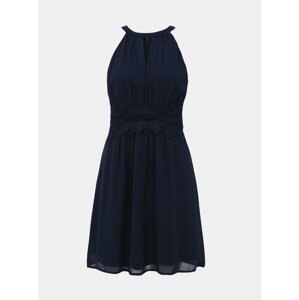 Dark blue dress with lace VILA Milina - Women