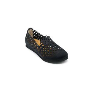 Forelli 23230 Women's Black Nubuck Cork Shoes