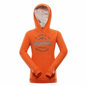 Kids hoodie ALPINE PRO MODALO spicy orange variant pd