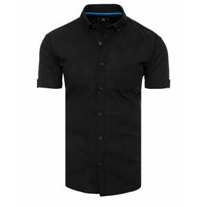 Black Men's Short Sleeve Dstreet Shirt