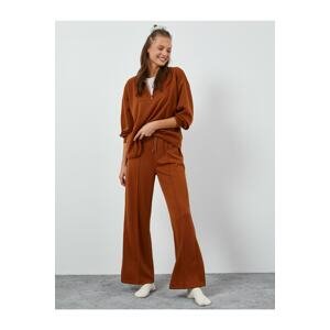 Koton Wide Leg Pajama bottoms with a lace-up waist.