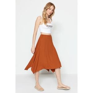 Trendyol Skirt - Brown - Midi