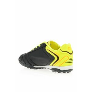 Slazenger Black - Yellow Boys Turf Court Shoes