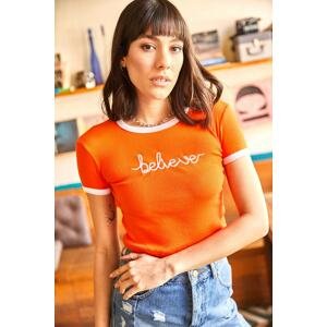 Olalook T-Shirt - Orange - Fitted