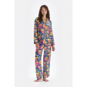 Dagi Pajama Set - Multicolor - Tie-dye print