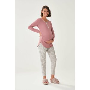 Dagi Maternity Two-Piece Set - Pink - Relaxed fit