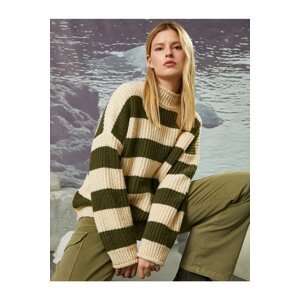 Koton Şahika Ercümen X - Turtleneck Knit Oversized Sweater