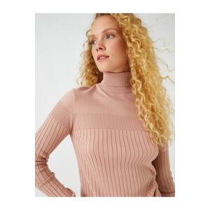 Koton Ribbed Neck Knitwear Sweater Cashmere Textured