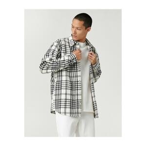 Koton Lumberjack Shirt Classic Cuff Collar Long Sleeve