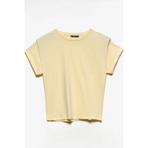 Dilvin T-Shirt - Yellow - Regular fit