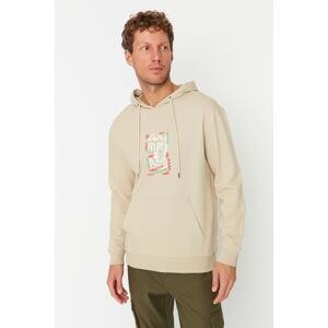 Trendyol Sweatshirt - Beige - Regular fit