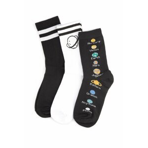 Trendyol Embroidered Multicolored Planet 3-Pack Socks