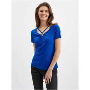 Orsay Blue Ladies T-Shirt with Decorative Detail - Women