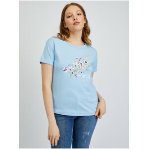 Orsay Light blue ladies T-Shirt - Women