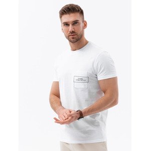 Ombre Men's cotton t-shirt with pocket print