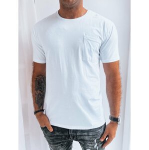 Men's monochrome T-shirt white Dstreet