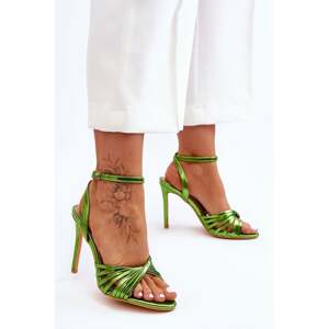 Women's High Heel Sandals Green My Darling
