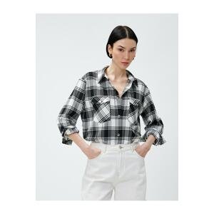 Koton Lumberjack Shirt With Pockets and Snaps