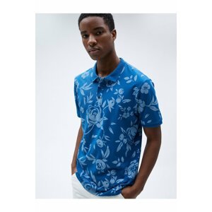 Koton Polo T-shirt - Blue - Regular fit