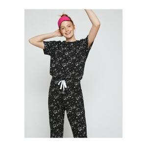 Koton Pajama Set - Black - Graphic