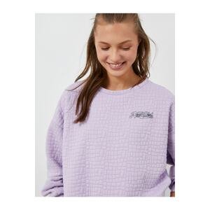 Koton Pajama Top - Purple - Graphic