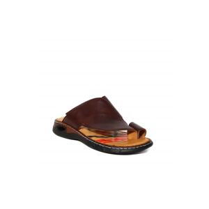 Forelli Men's Brown Leather Slippers 40517