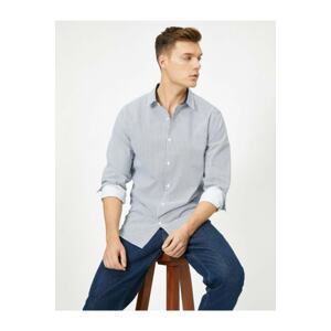 Koton Shirt - Blau - Regular fit