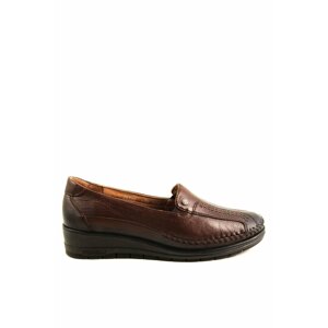 Forelli 25182 Women's Brown Leather and Bones Special Comfort Shoes.