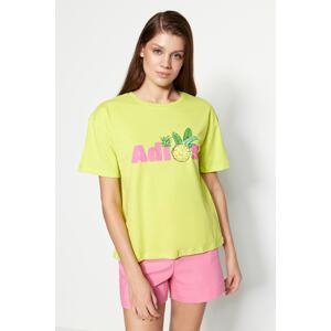 Trendyol T-Shirt - Gelb - Relaxed fit