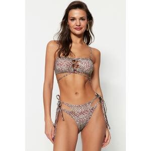 Trendyol Bikini Top - Multicolor - Animal print