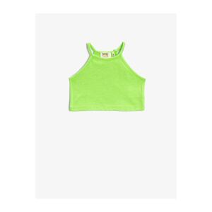 Koton Halter Neck Crop Tank Top