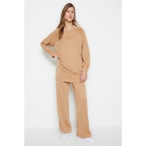 Trendyol Sweatsuit Set - Beige - Regular fit