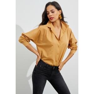 Cool & Sexy Women's Camel Basic Shirt