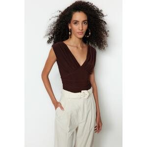 Trendyol Bodysuit - Brown - Regular fit