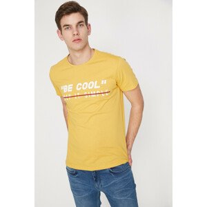 Koton T-Shirt - Yellow - Regular fit