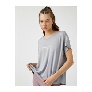Koton Women's T-shirts, 2 cm 12052 cm Gray