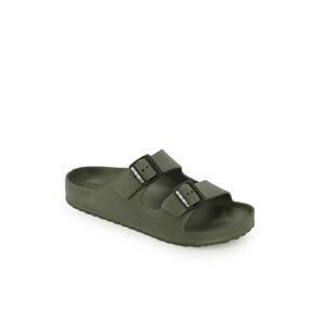 Esem Mules - Khaki - Flat