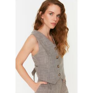 Trendyol Gray Vest with Buttons