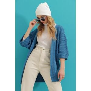 Trend Alaçatı Stili Cardigan - Blau - Regular fit